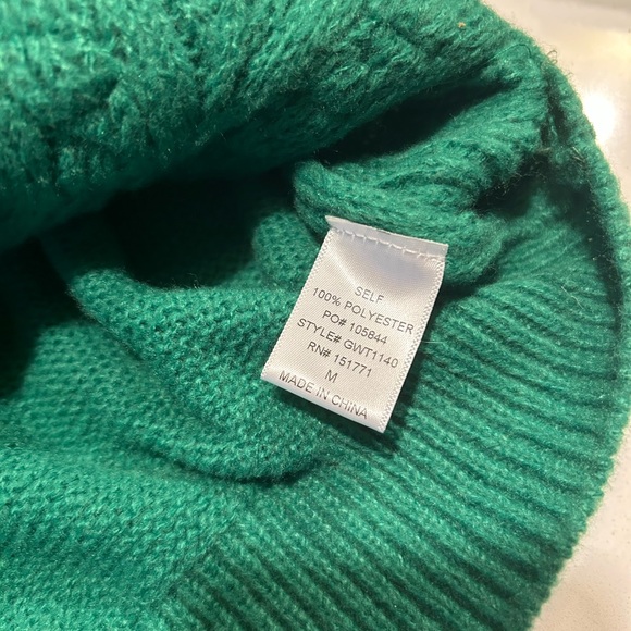 Gilli Green women’s Cable Knit Sweater size medium - Picture 6 of 9